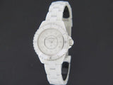 Chanel J12 Diamonds Quartz Ceramic White Dial White Steel Strap Watch for Women - J12 H2422