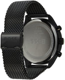 Hugo Boss Gregor Chronograph Black Dial Black Mesh Bracelet Watch For Men - 1514065