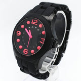Marc Jacobs Pelly Black Dial Black Silicone Strap Watch for Women - MBM2517