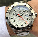 Tag Heuer Aquaracer White Dial Watch for Men - WAY2013.BA0927