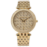 Michael Kors Darci Gold Dial Gold Steel Strap Watch for Women - MK3398