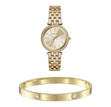 Michael Kors Darci Gold Dial Gold Steel Strap Watch for Women - MK3430