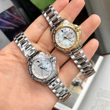 Movado Series 800 29mm Diamonds Mother of Pearl Dial Silver Steel Strap Watch For Women - 2600121