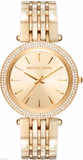 Michael Kors Darci Gold Dial Gold Steel Strap Watch for Women - MK4325