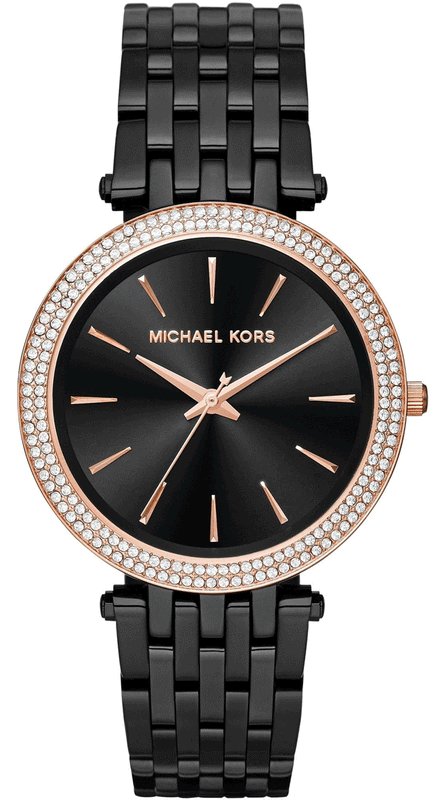 Michael Kors Darci Black Dial Black Steel Strap Watch for Women - MK3407