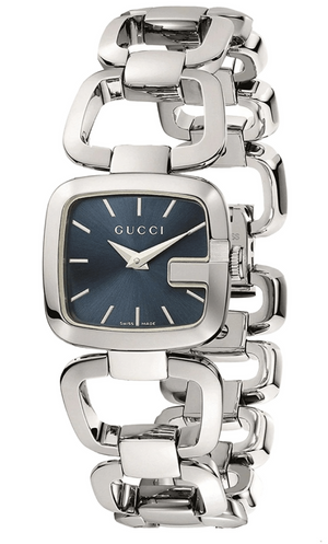Gucci G Gucci Blue Dial Silver Steel Strap Watch For Women - YA125508