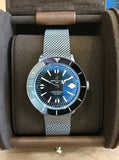 Breitling Superocean Heritage '57 Black Dial Silver Mesh Bracelet Watch for Men - A10370121B1A1