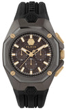Philipp Plein Octagon Black Dial Black Silicone Strap Watch for Men - PWTBA0323