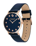 Coach Perry Navy Blue Dial Blue Leather Strap Watch for Women - 14503043