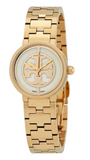 Tory Burch Reva Gold Dial Gold Steel Strap Watch for Women - TBW4011