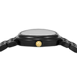 Tory Burch Oval Black Dial Black Steel Strap Watch for Women - TBW6035