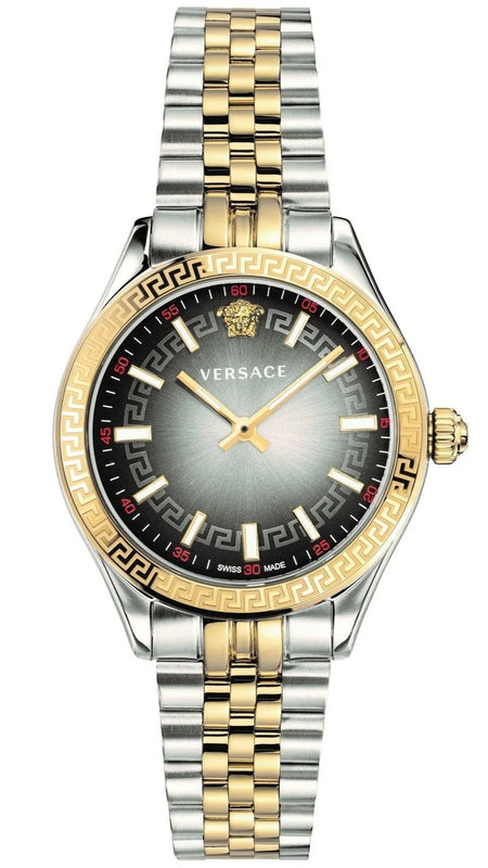 Versace Hellenyium Grey Dial Two Tone Steel Strap Watch for Women - VEHU00520
