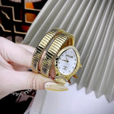 Just Cavalli Classico Lungo White Dial Gold Steel Strap Watch for Women - JC1L248M0025