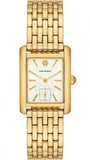 Tory Burch Eleanor White Dial Gold Steel Strap Watch for Women - TBW1060