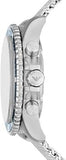 Emporio Armani Diver Chronograph Blue Dial Silver Mesh Strap Watch for Men - AR11587