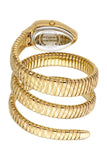 Just Cavalli Serpente Metallica Gold Dial Gold Steel Strap Watch for Women - JC1L209M0035
