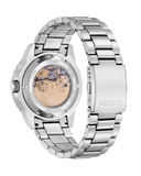 Citizen Mechanical Automatic White Dial Silver Steel Strap Watch for Men - NJ0171-81A