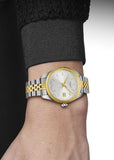 Tissot Ballade Quartz Silver Dial Two Tone Steel Strap Watch for Women - T156.210.22.031.00
