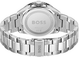 Hugo Boss Runner 3H Green Dial Silver Steel Strap Watch for Men - 1514208