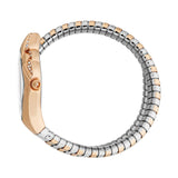 Just Cavalli Serpente Metallica Rose Gold Dial Two Tone Steel Strap Watch for Women - JC1L208M0075