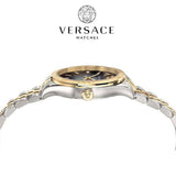 Versace Hellenyium Grey Dial Two Tone Steel Strap Watch for Women - VEHU00520
