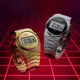 Tissot Digital Quartz Black Dial Silver Steel Strap Watch for Men - T137.463.11.050.00