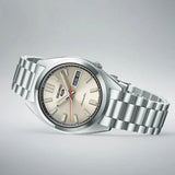 Seiko 5 Sports SNXS Series Automatic Beige Dial Silver Steel Strap Watch for Men - SRPK91K1