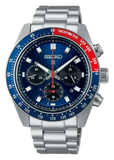 Seiko Prospex Speedtimer Solar Chronograph Blue Dial Silver Steel Strap Watch for Men - SSC913