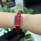 Tissot SRV Red Dial Red Leather Strap Watch for Women - T160.110.16.423.00
