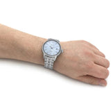 Seiko Presage Cocktail Time Automatic Ice Blue Dial Silver Steel Strap Watch for Men - SRPE19J1