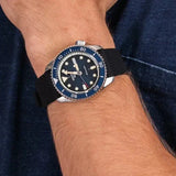 Seiko 5 Sports SKX Automatic Blue Dial Blue Silicone Strap Watch for Men - SRPD71K2