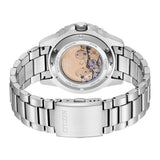 Citizen Mechanical Automatic Yellow Dial Silver Steel Strap Watch for Men - NJ0170-83Z