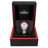 Tissot PR 100 Pink Dial Silver Steel Strap Watch for Women - T150.210.11.331.00