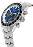 Seiko Speedtimer Solar US Special Edition Blue Dial Silver Steel Strap Watch for Men - SSC931