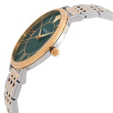 Versace Daphnis Quartz Green Dial Two Tone Steel Strap Watch for Women - VEOCA0424