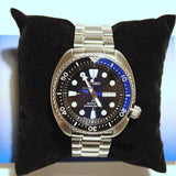 Seiko Prospex Deep Blue Batman Turtle Diver's Automatic Blue Dial Silver Steel Strap Watch for Men - SRPC25J1