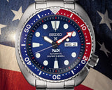 Seiko Prospex PADI Special Edition Automatic Blue Dial Silver Steel Strap Watch for Men - SRPE99