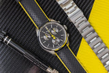 Tissot PR 100 Tour De France Chronograph Black Dial Silver Steel Strap Watch for Men - T150.417.11.051.00