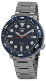 Seiko 5 Sports Automatic Blue Dial Silver Steel Strap Watch for Men - SRPC63J1