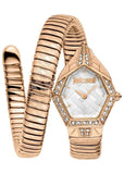 Just Cavalli Ornato White Dial Rose Gold Steel Strap Watch for Women - JC1L303M0045