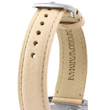Emporio Armani Tazio Mother of Pearl Dial Pink Leather Strap Watch for Women - AR6133