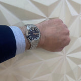 Seiko 5 Sports SNXS Automatic Blue Dial Silver Steel Strap Watch for Men - SRPK87K1