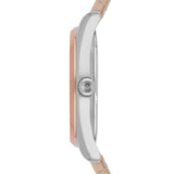 Emporio Armani Tazio Mother of Pearl Dial Pink Leather Strap Watch for Women - AR6133