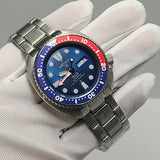 Seiko Prospex PADI Special Edition Automatic Blue Dial Silver Steel Strap Watch for Men - SRPE99