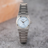 Tissot PRX Quartz Ice Blue Dial Silver Steel Strap Watch for Women - T137.010.11.351.00