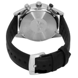 Emporio Armani Racer Chronograph Black Dial Black Leather Strap Watch for Men - AR11635