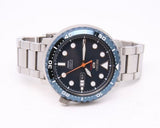 Seiko 5 Sports Automatic Blue Dial Silver Steel Strap Watch for Men - SRPC63J1