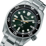 Seiko Prospex 140th Anniversary Limited Edition Automatic Scuba Divers Green Dial Silver Steel Strap Watch for Men - SPB207J1