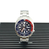 Seiko Prospex PADI Special Edition Automatic Blue Dial Silver Steel Strap Watch for Men - SRPE99