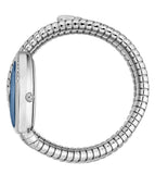 Just Cavalli Vezzoso Blue Dial Silver Steel Strap Watch for Women - JC1L230M0025